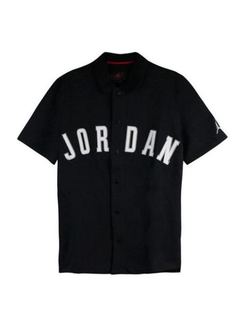 Air Jordan Athleisure Casual Sports Basketball Short Sleeve Black AJ1111-010