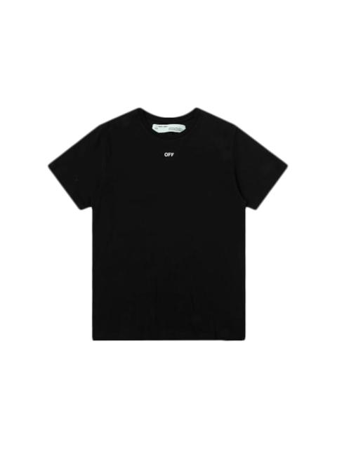 OFF-WHITE Slim Fit Diag Skulls T-Shirt Black/Multicolor