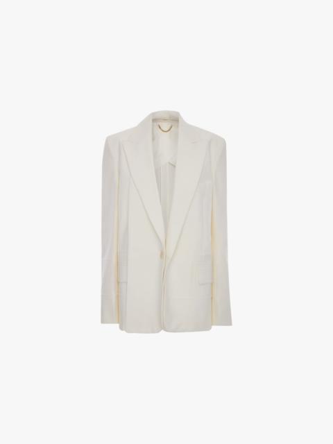 Detached Lapel Jacket In Off-White