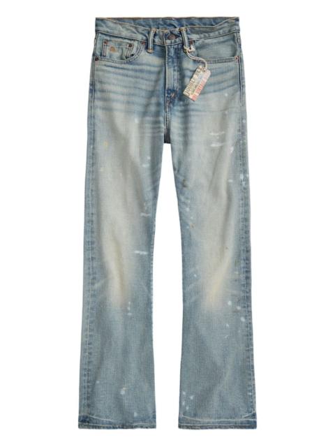 logo-embroidered jeans
