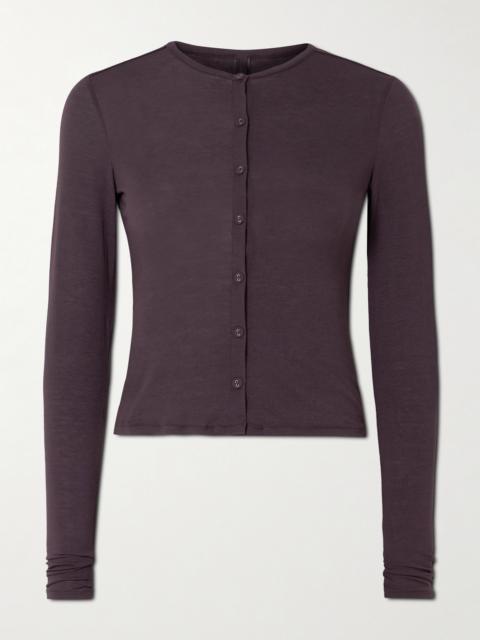 Sheer Modal-blend Cardigan