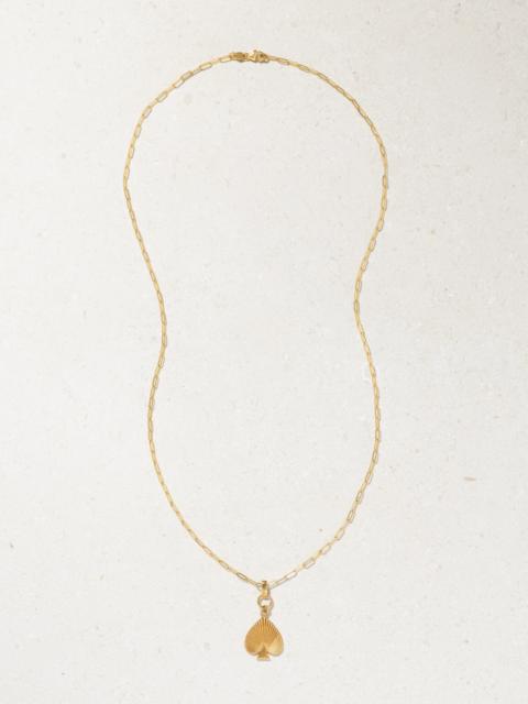 Reverie Spade 18-karat Gold Necklace