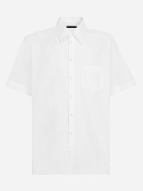 Cotton shirt with DG embroidery