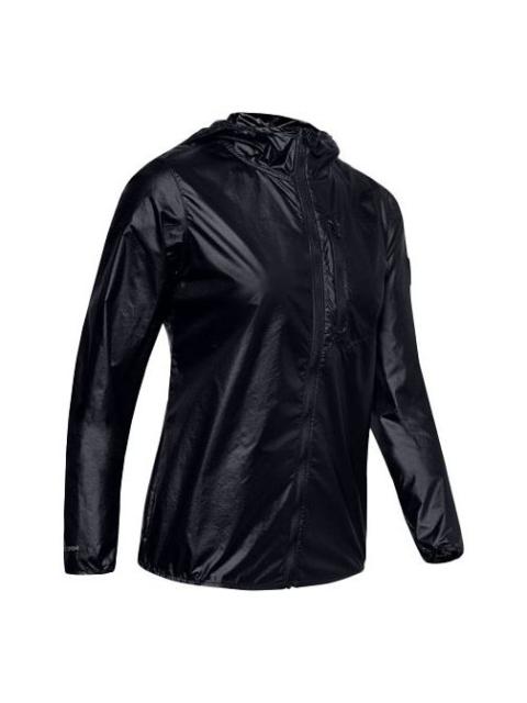 (WMNS) Under Armour OD Impasse Wind Jacket 'Black' 1350955-001