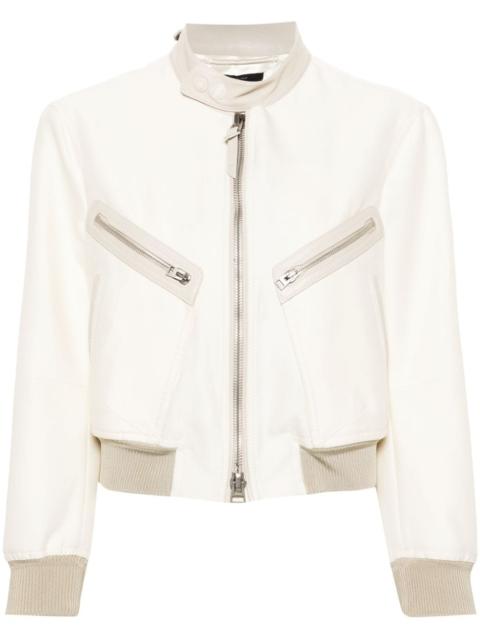 contrasting-trim jacket