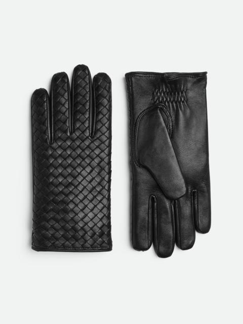 Intrecciato Leather Gloves