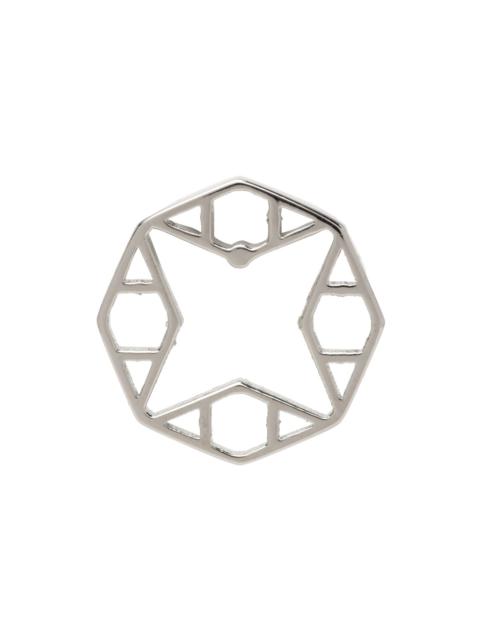 Silver Circle Single Earring