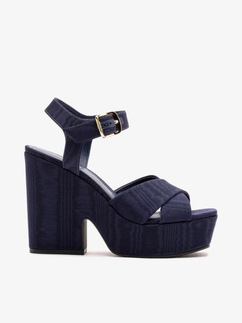 Cher Sandal In Indigo Leather