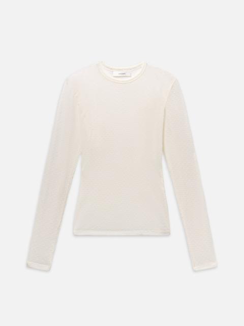 The Mesh Polka Dot Top