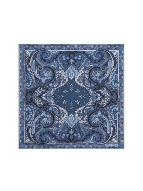 printed silk pocket square