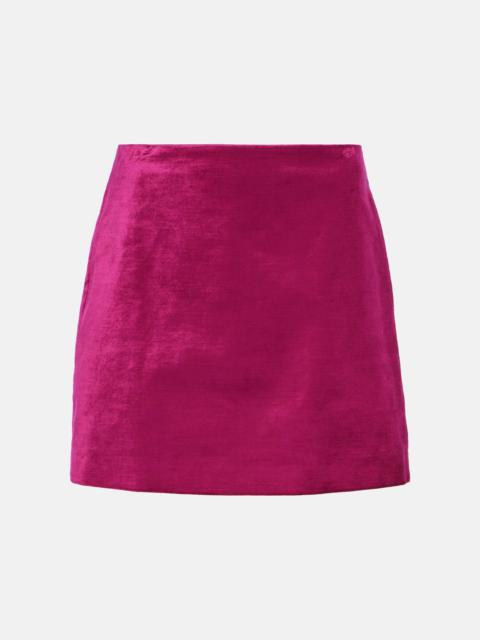 Ohemia velvet miniskirt