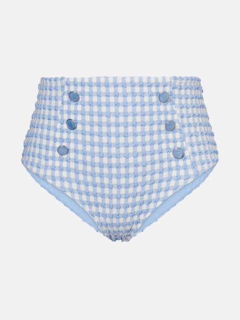Ginger gingham bikini bottoms