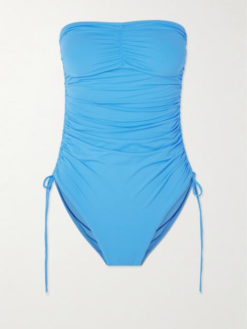 Sydney Strapless Ruched Swimsuit