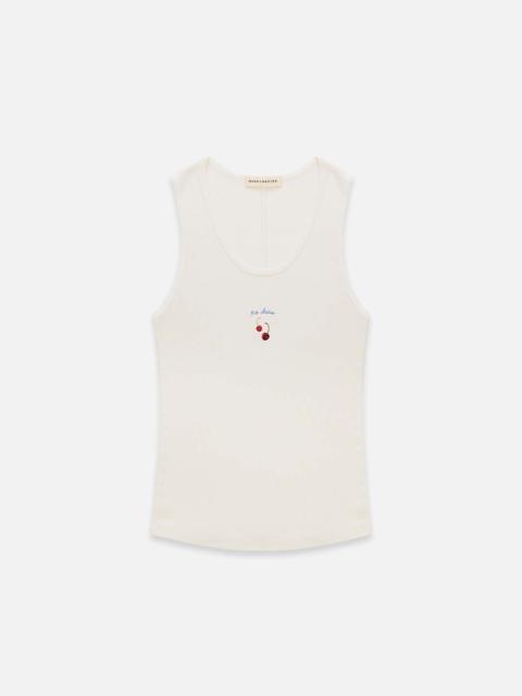 Cherry Vintage White Vest - Women's