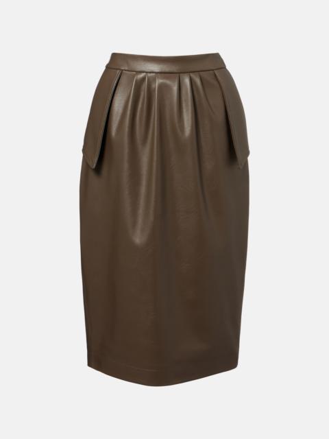 Draped pencil skirt