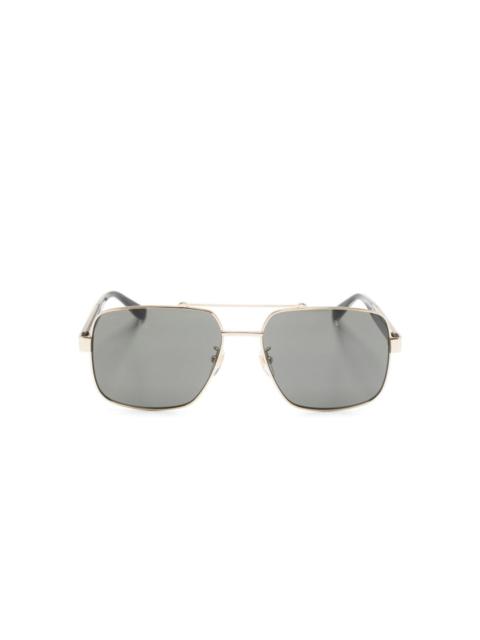 pilot-frame tinted sunglasses