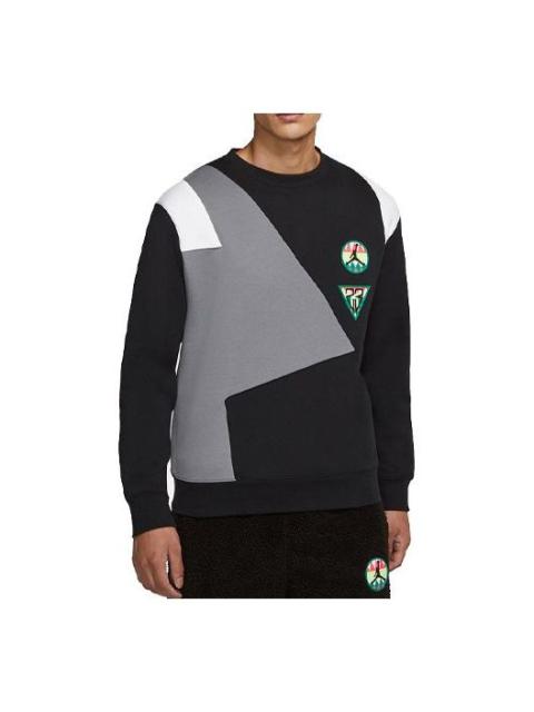 Air Jordan Contrast Warm Basketball Sweater For Men Black CT3567-010