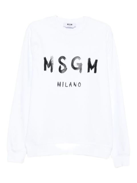 logo-print crew-neck sweatshirt