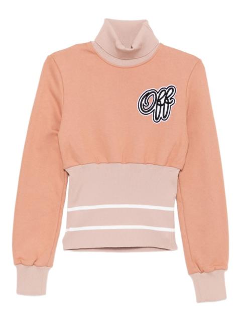 cheerleader ribbed sweatshirt