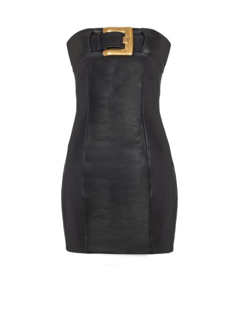 Bustier dress with belt detail