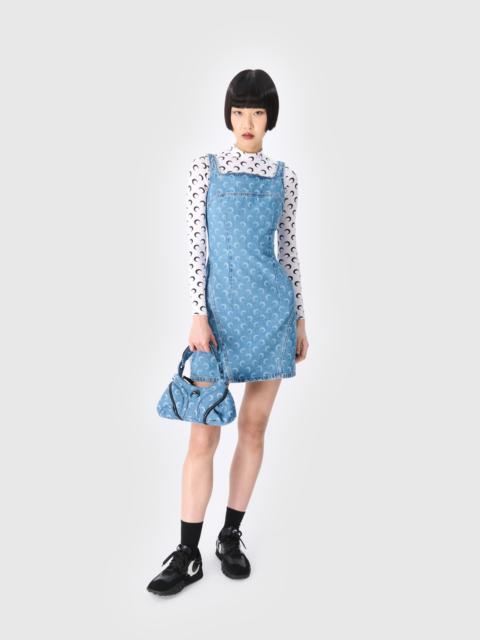 Moon Laser Denim Mini Dress
