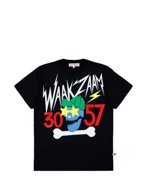 Waakzaam front-print crew-neck T-shirt