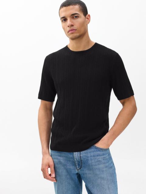 Crawford Wool-Cashmere Sweater Tee