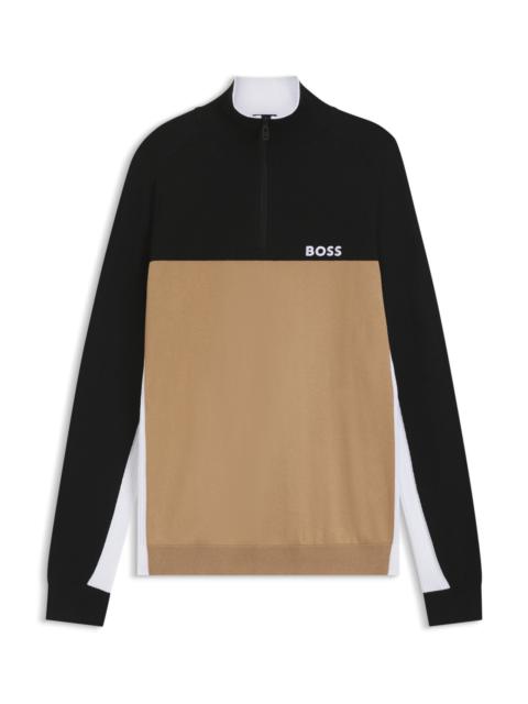 REGULAR-FIT SWEATER WITH COLOR-BLOCKING