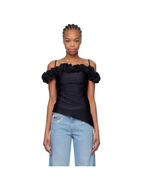 Black Ruffle Camisole