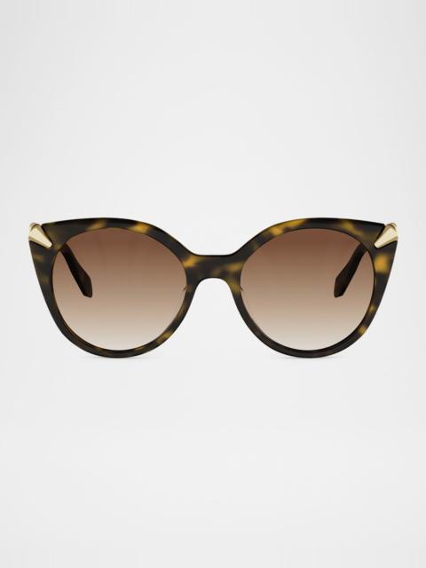 Serpenti Viper 53mm Acetate Cat-Eye Sunglasses