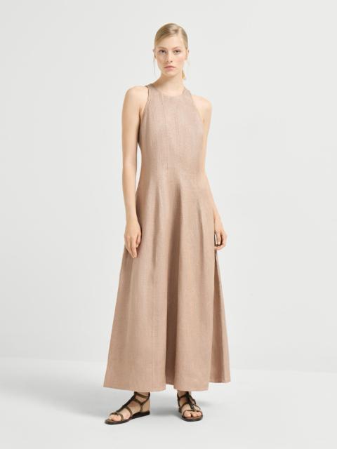 Sparkling linen twill dress