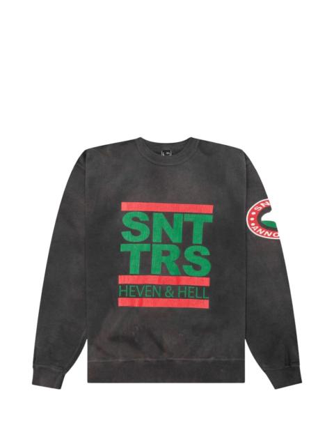 x Saint Mxxxxxx logo crew-neck sweatshirt