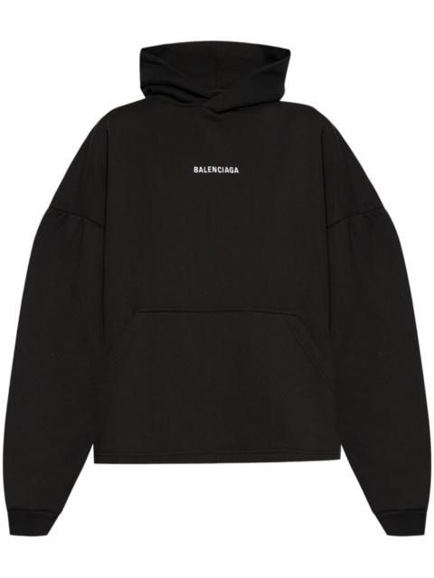 logo-embroidered hoodie