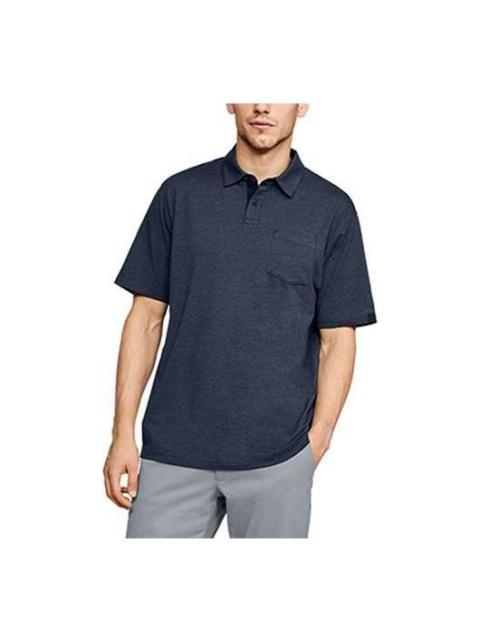Under Armour Charged Cotton Scramble Polo Shirt 'Navy' 1321111-408
