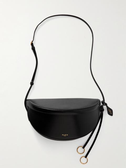 Molded East West Leather Shoulder Bag