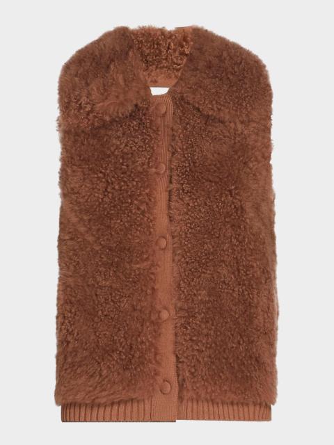 Long-Haired Shearling Vest