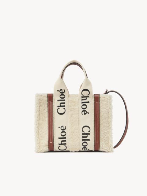 SMALL WOODY TOTE BAG WITH STRAP