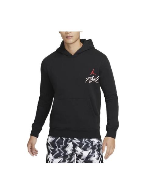 Air Jordan Graphic Fleece Pullover Flight Hoodie 'Black' DQ7506-011
