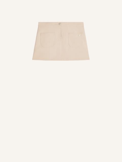 2-POCKET TWILL MINI SKIRT