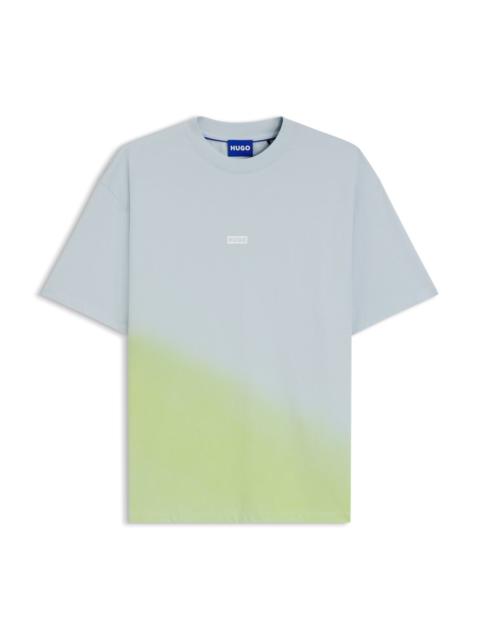 DIP-DYED LOGO T-SHIRT IN COTTON JERSEY
