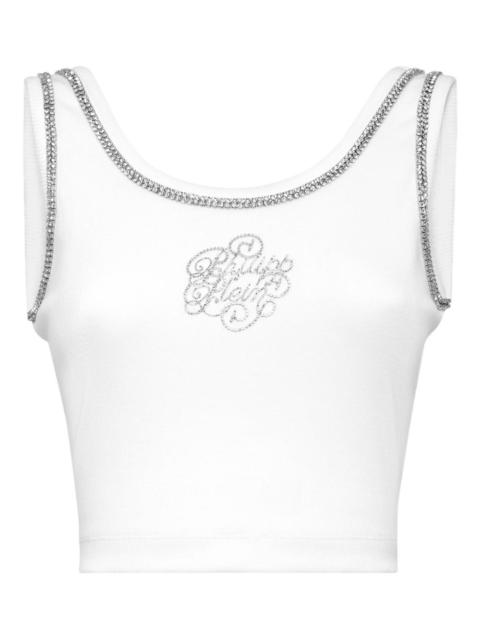 crystal-embellished tank top