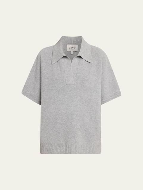 Supersized Polo in Italian Cashmere