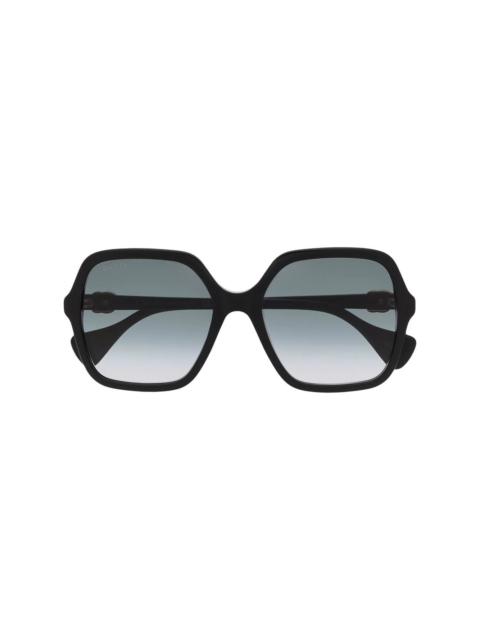 oversize-frame sunglasses