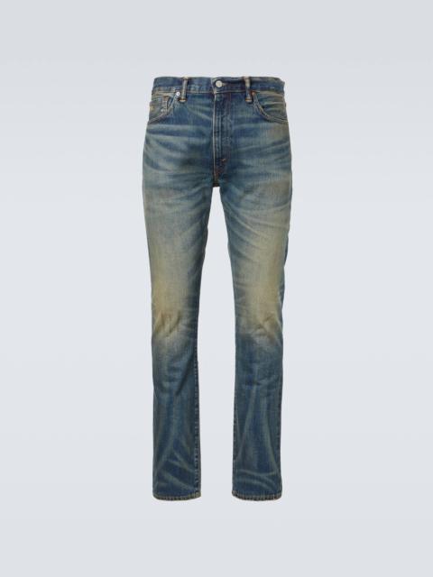 Faded slim jeans