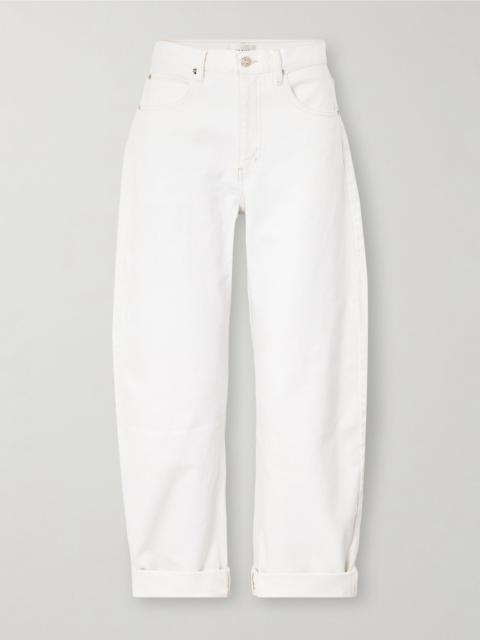 The Bubble wide-leg jeans White