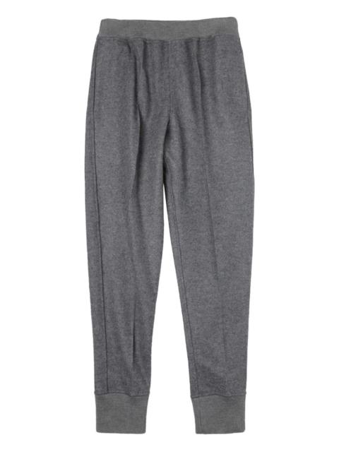 ribbed-cuff wool trousers