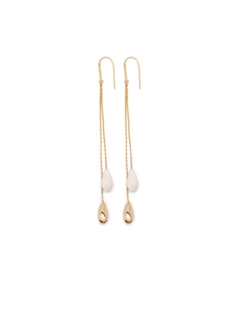 Imala gold-chain teardrop earrings