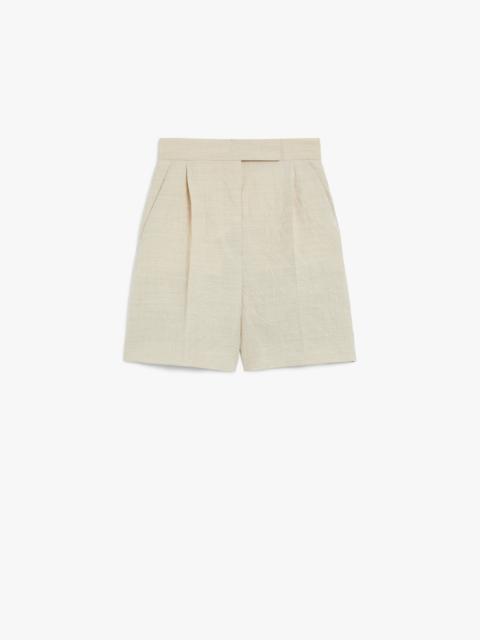 ABISSO1234 Wool canvas shorts