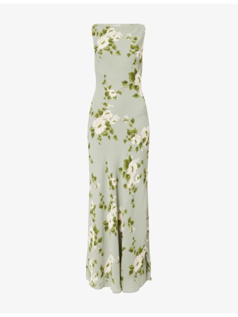 Prescott Floral-Print Georgette Maxi Dress