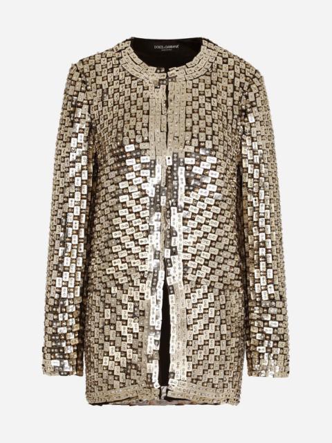 Jacket with embroidery